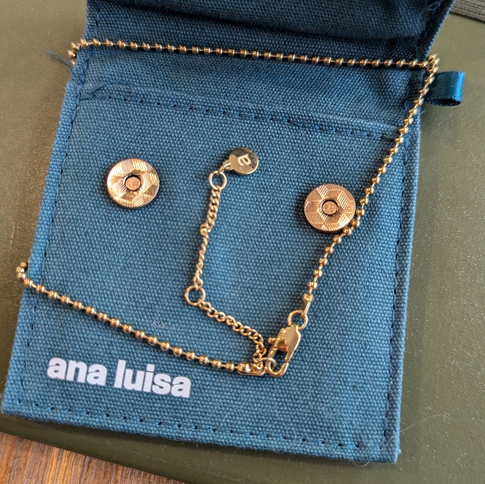 Ana Luisa Ball Chain 14k Gold, 16" + 2” Necklace